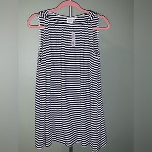 Simple Suzanne Betro, NWT size large, sleeveless striped boat neck top